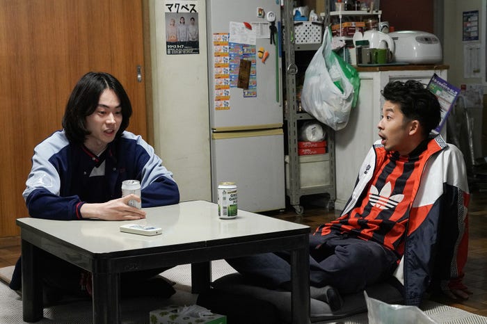 菅田将暉、仲野太賀「コントが始まる」第2話より(C)日本テレビ