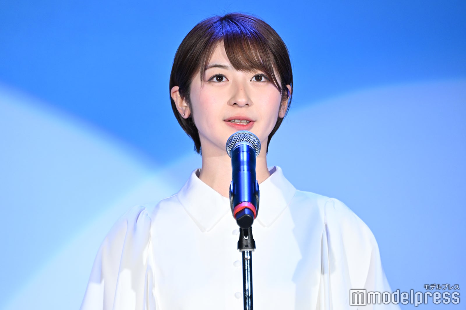 千葉梨々花さん／「第3回学生アナウンス大賞」スピーチの様子 （C）モデルプレス
