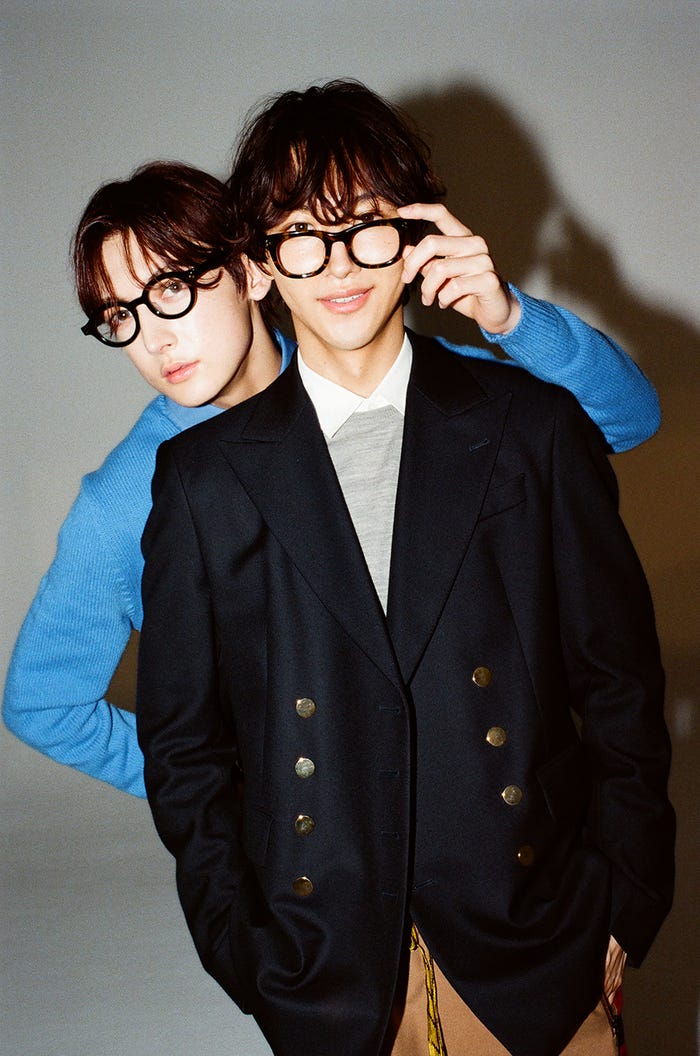 浜川路己、本多大夢/JINS「RIM(リム)」ビジュアル(提供写真)