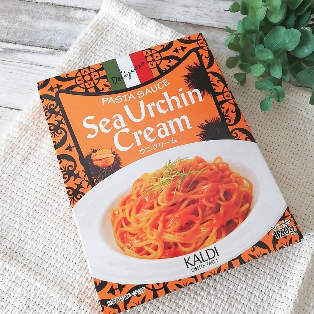 カルディのウニクリームパスタ