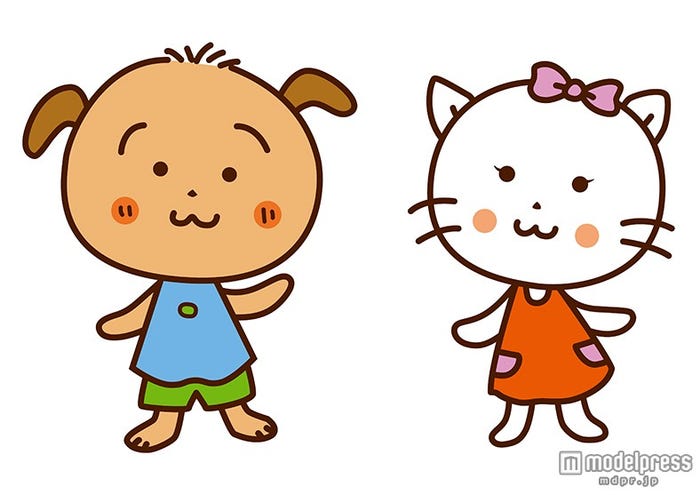 ぽちのすけ(左)、にゃーにゃん(右)