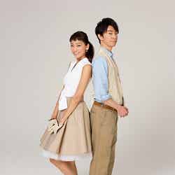 月9ドラマ「デート～恋とはどんなものかしら～」に出演する（左から）杏、長谷川博己