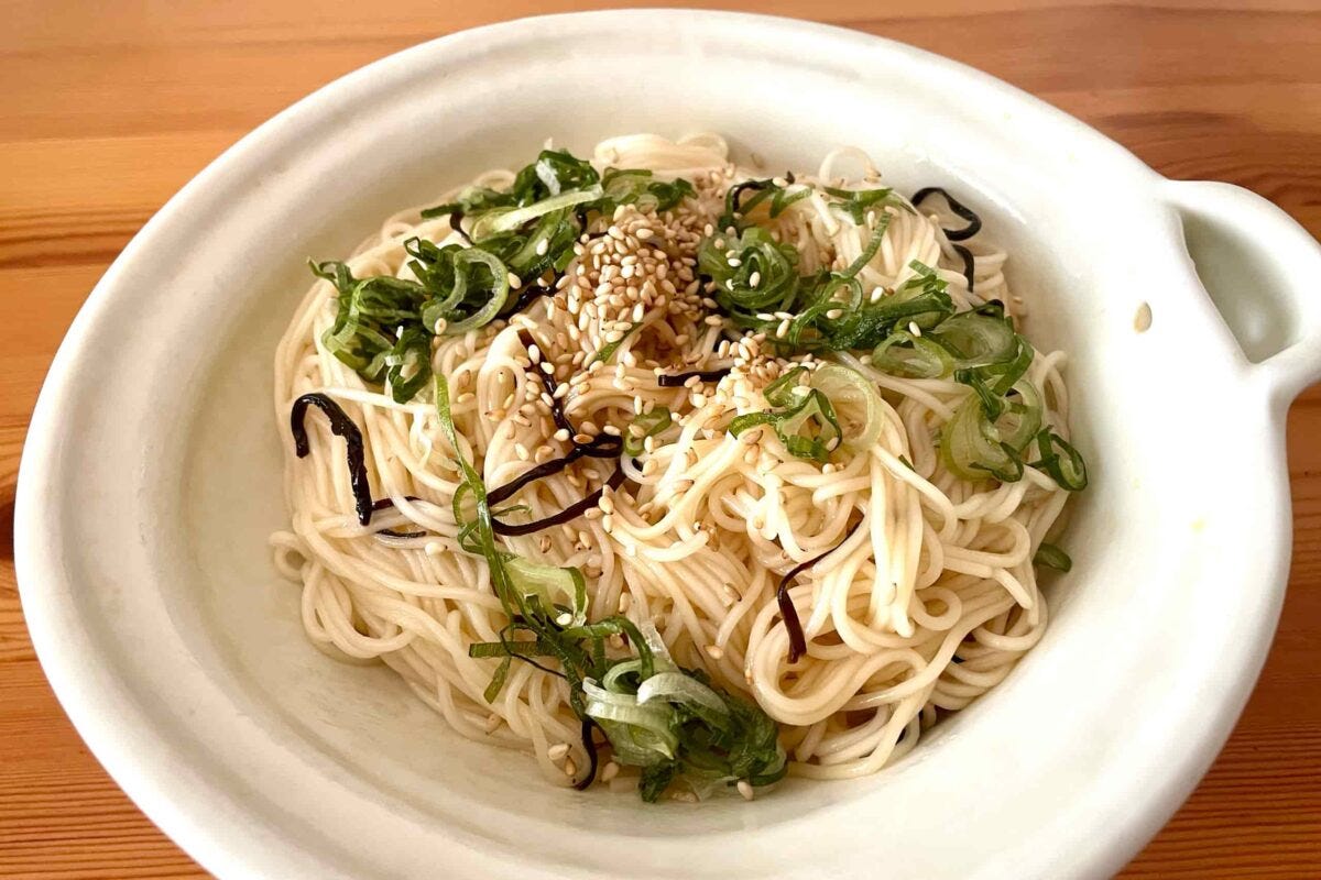 塩昆布そうめん