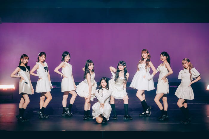KEIKO、RAN、SHIZUKU、MOMONA、MIU、RINON、SUZU、KOKONA、AYANE/ME:I 3RD SINGLE『MUSE』リリース記念SHOWCASE(C)LAPONE GIRLS