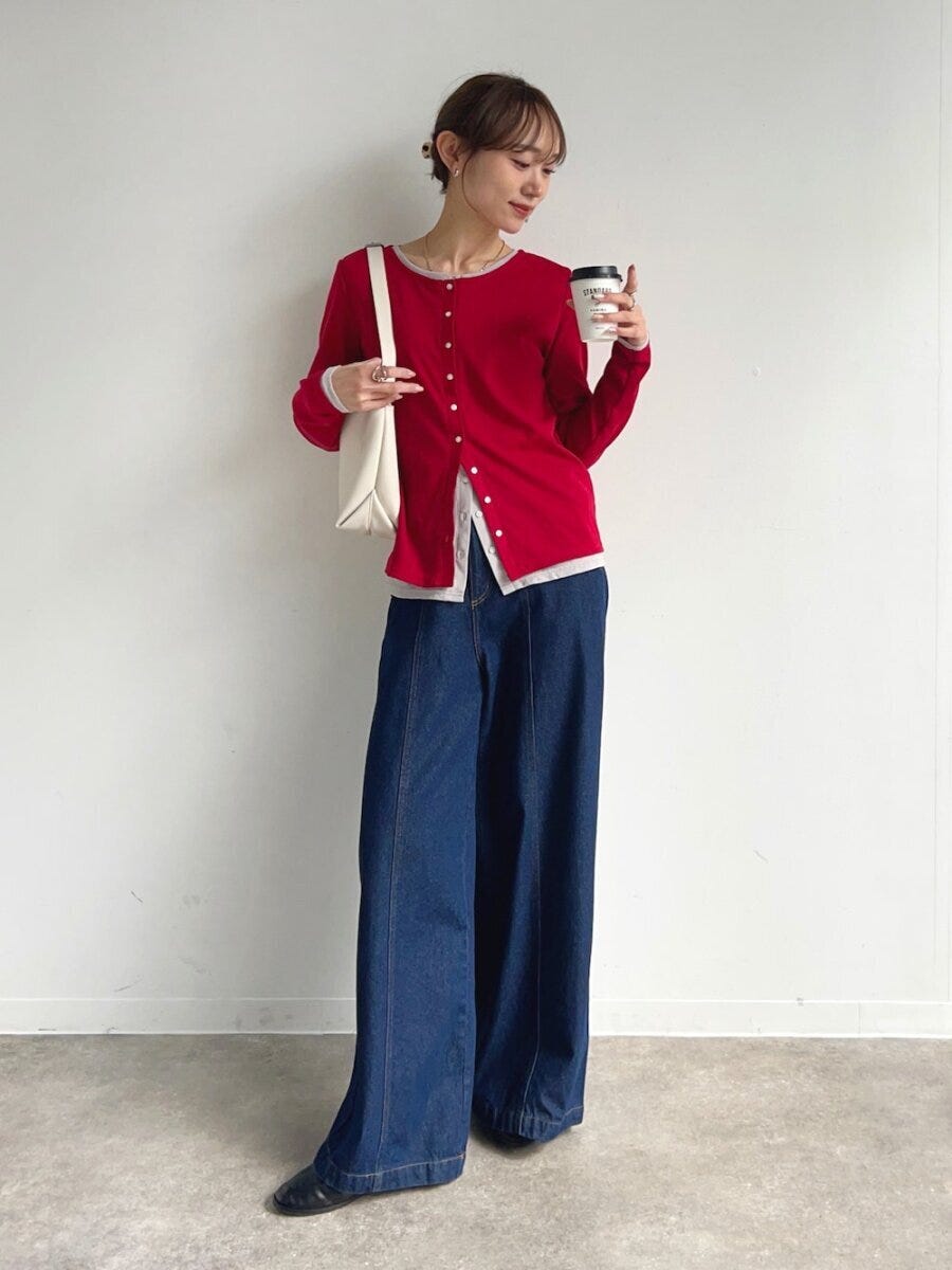 カーディガンコーデ5