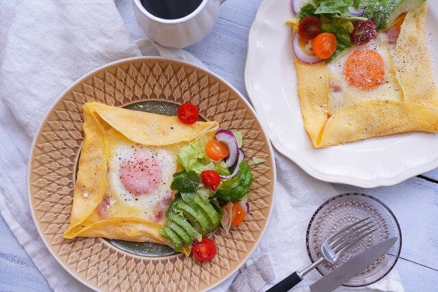 ホットケーキミックスで作るガレット