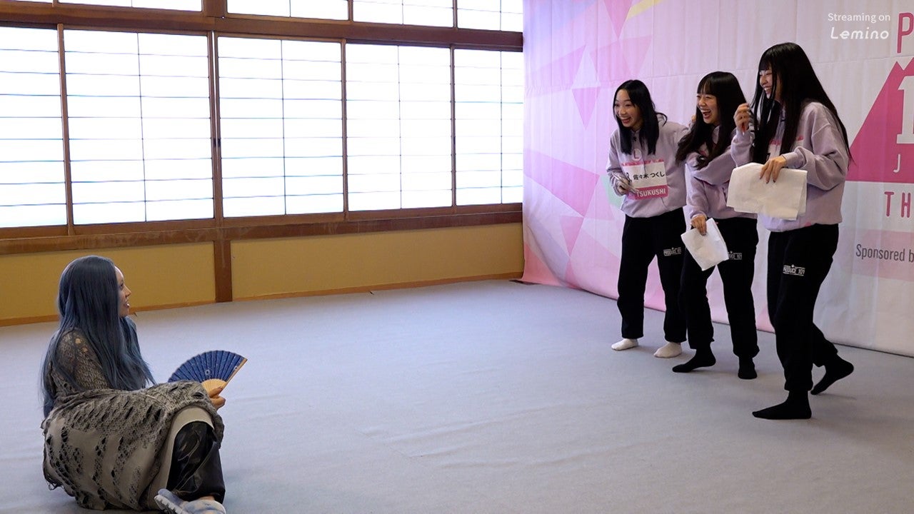 ちゃんみな、佐々木つくし、清水恵子、村上璃杏「PRODUCE 101 JAPAN THE GIRLS」第7話より（C）PRODUCE 101 JAPAN THE GIRLS