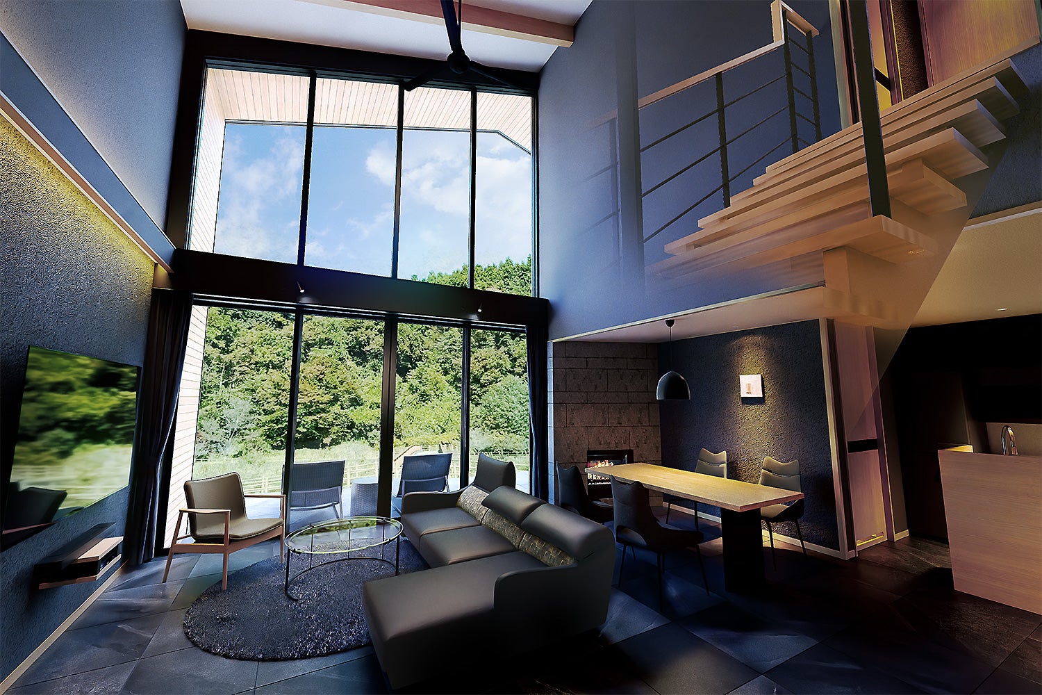 栃木に露天風呂付ヴィラ「紅葉 KUREHA」岩盤浴や星見テラス付の広々空間を独り占め