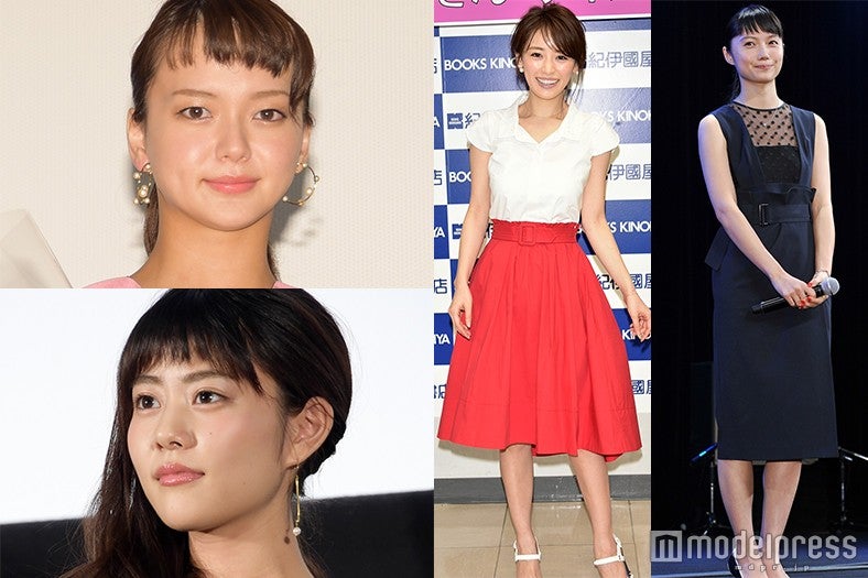 高畑充希のサイド寄せヘア、宮崎あおいの可愛げワントーン、多部未華子のオン眉ドレッシー、泉里香の王道モテガーリー＜注目のファッション＆ヘアメイク＞