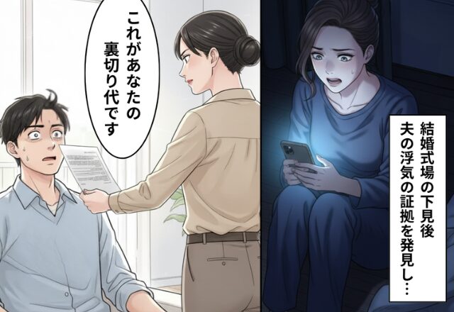 結婚式場の下見後…彼の”浮気の証拠”を発見。後日【1枚の紙】を突きつけると⇒彼の対応にドン引き！？