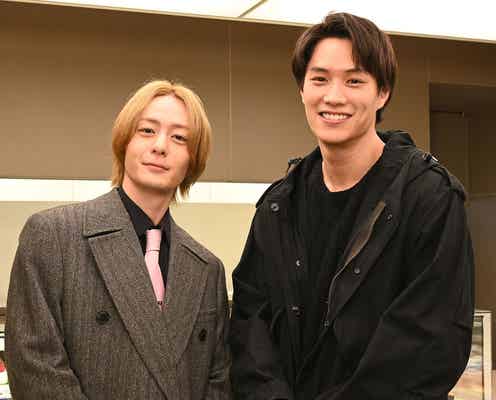 鈴木伸之が黒髪・犬飼貴丈が金髪に「ケイ×ヤク」クランクインで髪色チェンジ