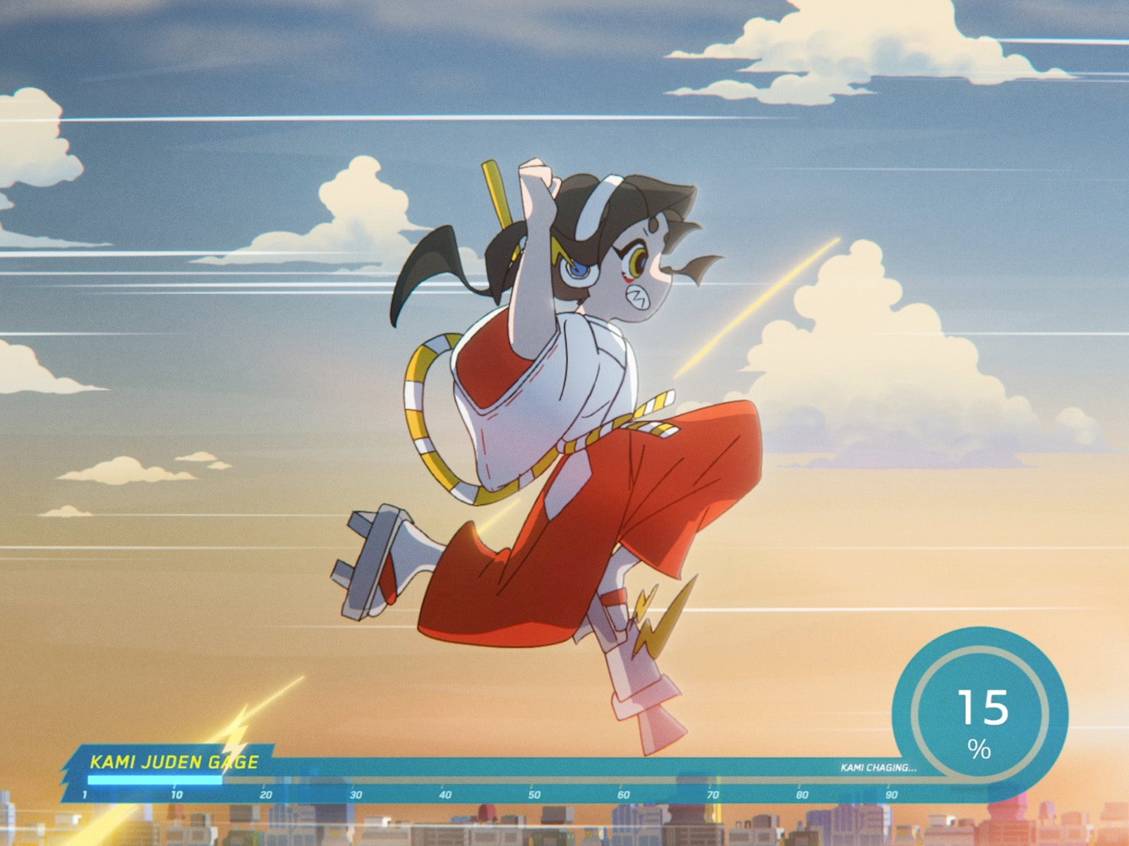 ソフトバンク新CM「神ジューデンガール」篇より（提供写真）