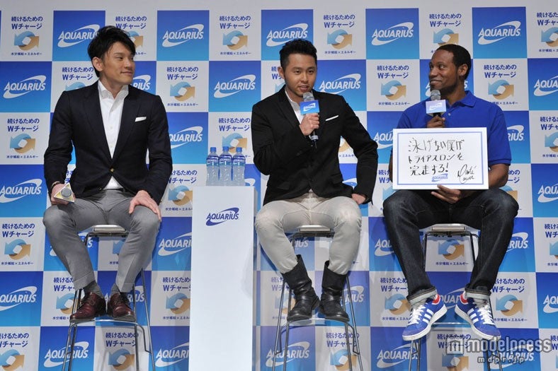 細川大輔選手、北島康介選手、ダンテ・カーヴァー