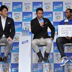 細川大輔選手、北島康介選手、ダンテ・カーヴァー