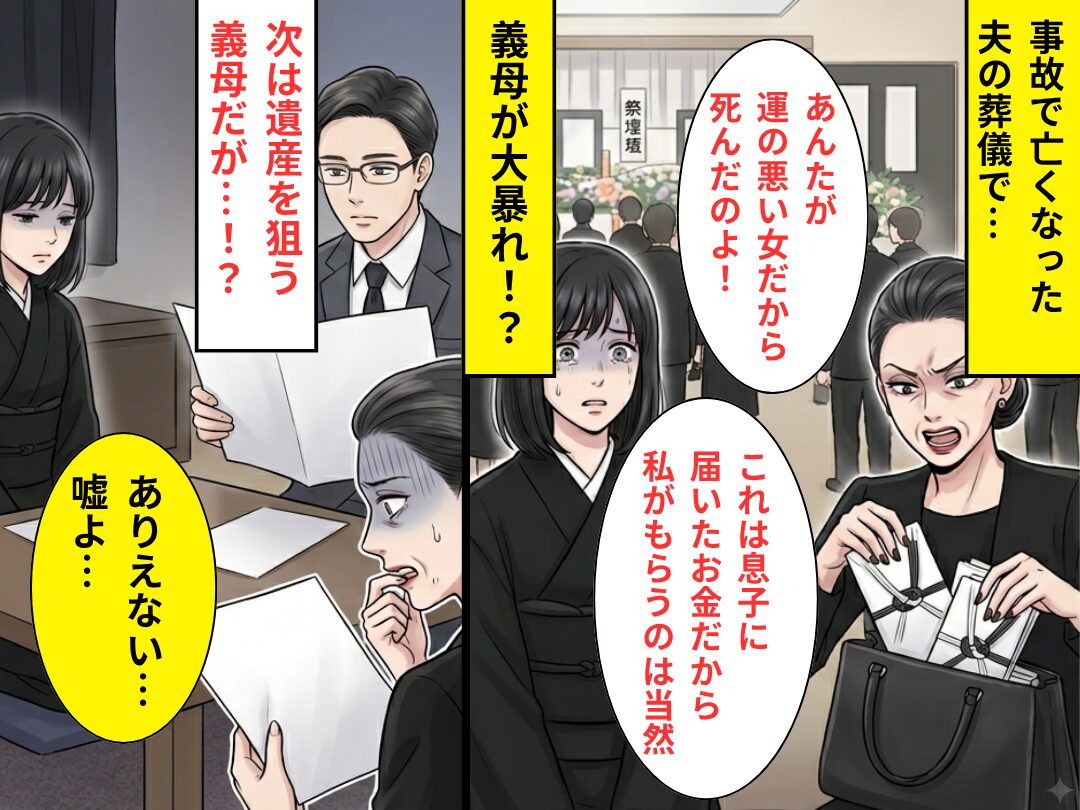 憔悴する嫁を押しのけ“夫の全財産”を狙う義母。しかし「嘘よ…」⇒【夫が残したモノ】に…義母が青ざめたワケ！？