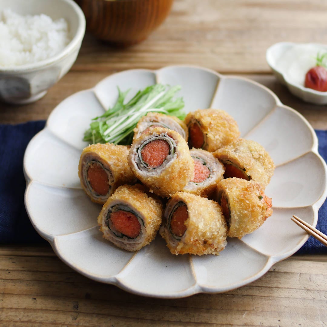 ピリッとさわやか！明太しそとんかつ