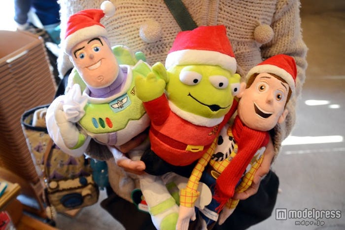 今年初登場の「トイ・ストーリー」シリーズのクリスマスグッズ