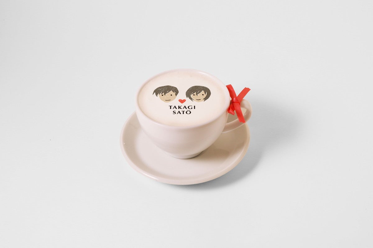 カップル苺ミルクラテ 新一＆蘭／高木＆佐藤770円（提供画像）