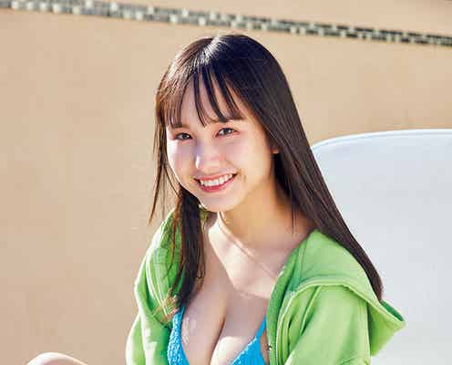 新谷真由、ふっくらバストで魅了