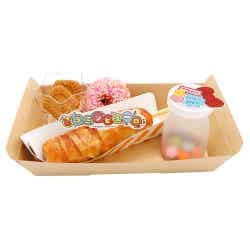 今日がはじまる!モーニングセット~チーズ入り肉巻きドッグ&プチデザート~ 1,200円(C)2025 SANRIO CO., LTD. APPROVAL No.P1602284 (C)choigosim