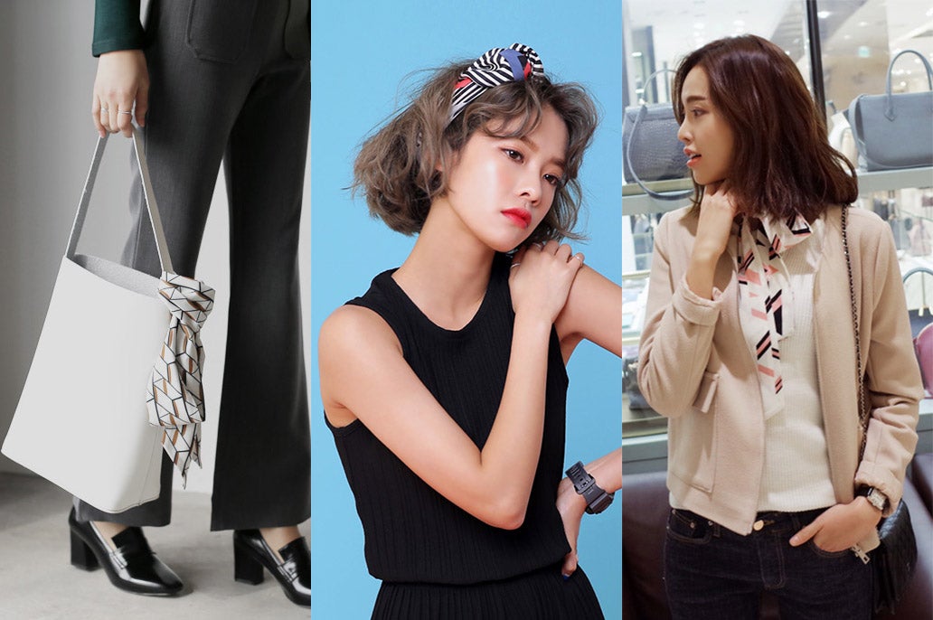 今おしゃれな人から「スカーフ」アレンジを取り入れている！／画像提供：DHOLIC