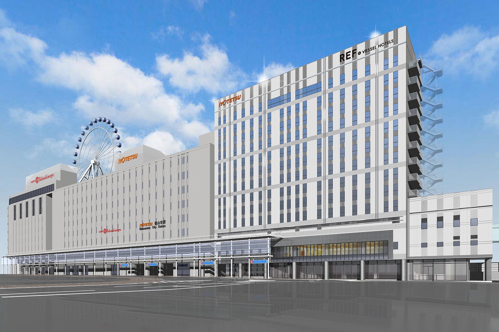 レフ松山市駅 by ベッセルホテルズ／画像提供：ベッセルホテル開発