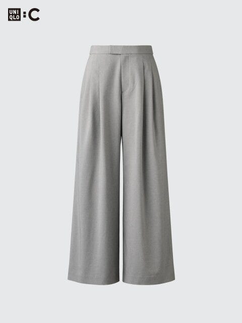 ユニクロ 感動タックワイドパンツ ユニクロの感動タックワイドパンツ