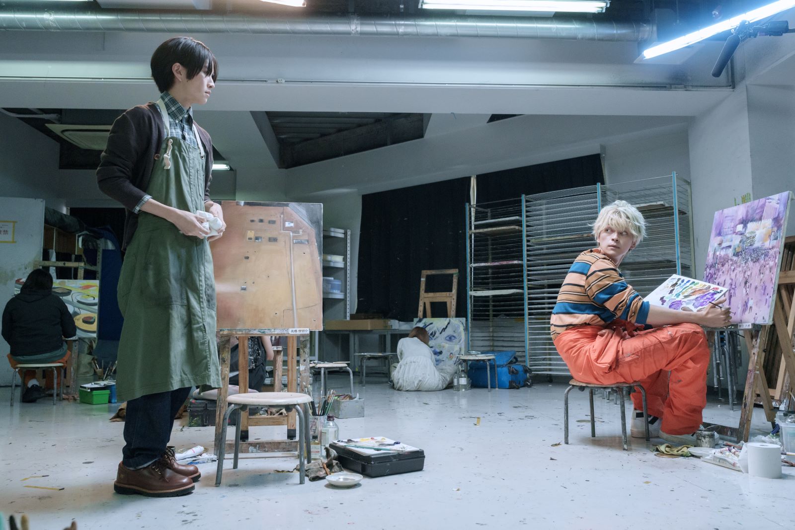 板垣李光人、眞栄田郷敦（C）山口つばさ／講談社（C）2024映画「ブルーピリオド」製作委員会