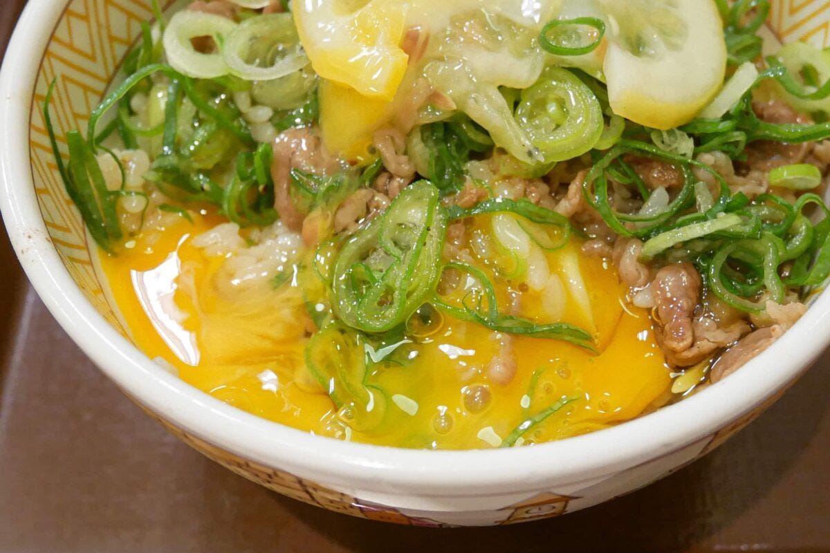 ねぎ塩レモン牛丼