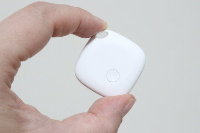 ダイソー　紛失防止タグ　サイズ感