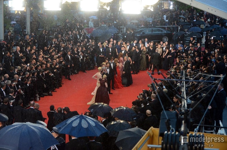 レッドカーペットに登場した、映画「華麗なるギャツビー」のキャスト・スタッフら（C）2013 Warner Bros. Entertainment Inc. All rights reserved