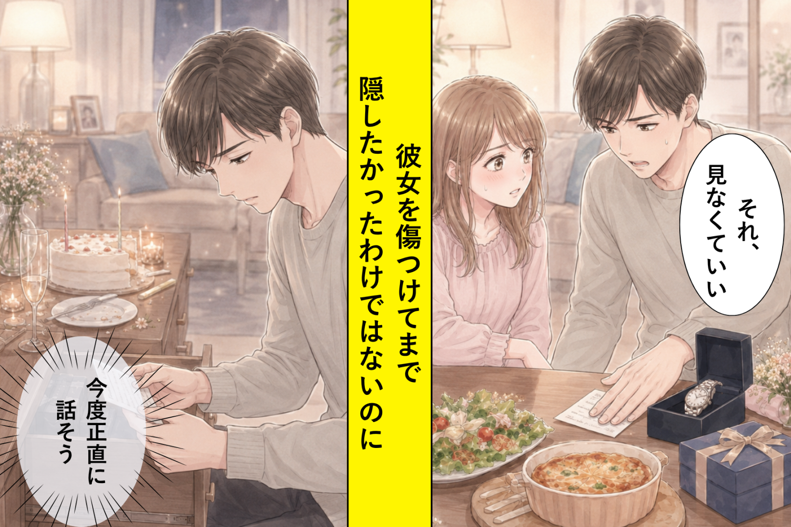 「それ、見なくていい」と保証書を隠した僕。彼女を傷つけてまで隠したかった、情けない理由