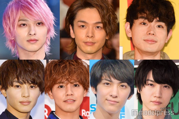 「19年冬ドラマ版・胸キュン男子」トップ10にランクインした(上段左から時計回り)横浜流星、中村倫也、 菅田将暉、桜田通、古川毅、片寄涼太、草川拓弥(C)モデルプレス