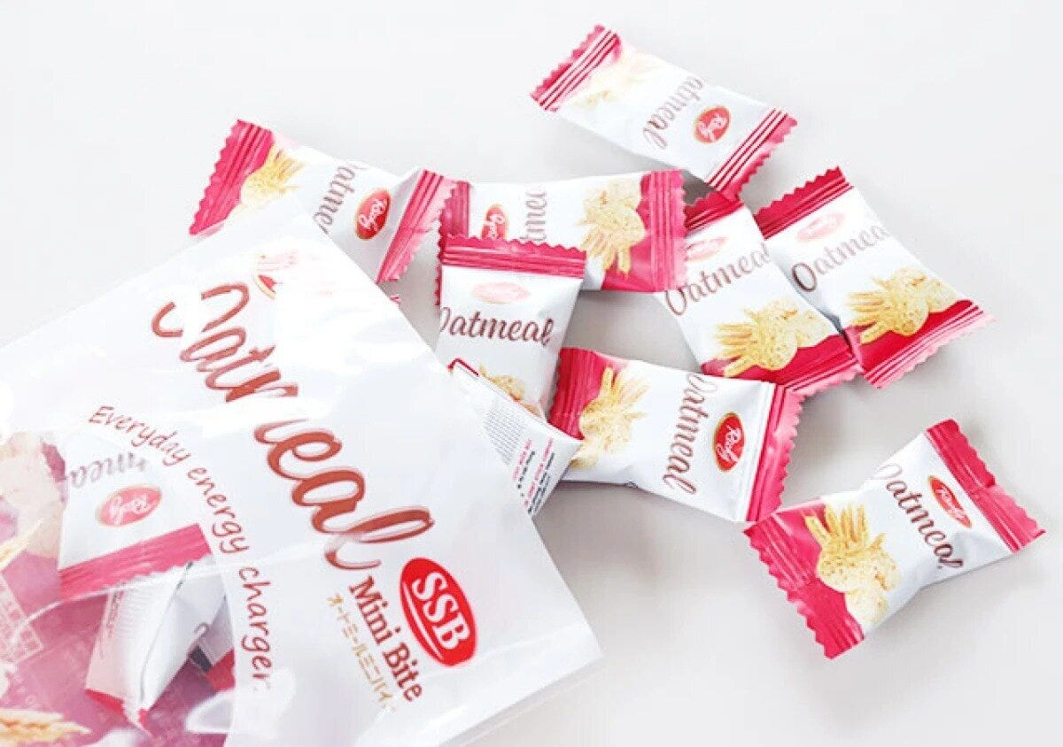 ダイソー　オートミールミニバイト　パッケージ