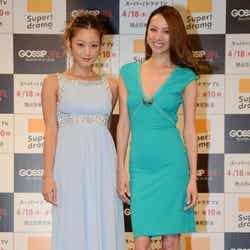 (左から)西山茉希、道端アンジェリカ