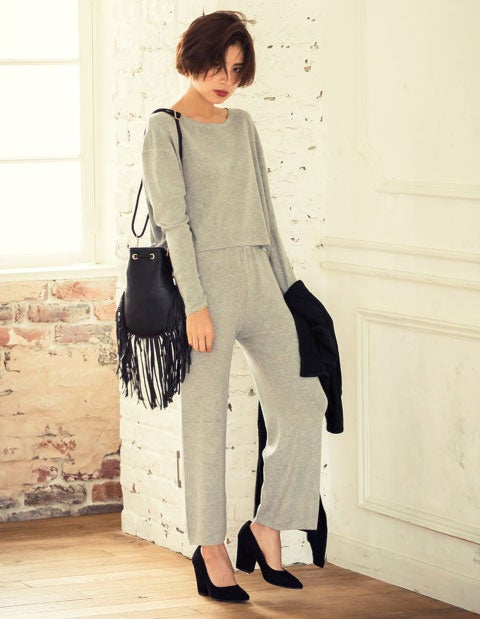 ニットワイドパンツ「Re:EDIT by GALSTAR」2,498円（税込）／画像提供：Re:EDIT by GALSTAR