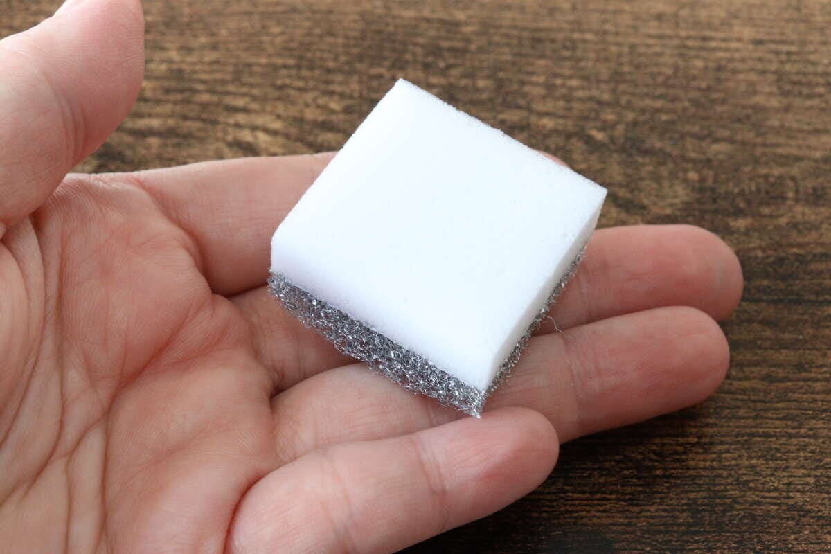 ダイソー シンクお掃除シート+メラミン(落ち落ちV) ダイソーの2面になったシンクお掃除シート+メラミン(落ち落ちV)