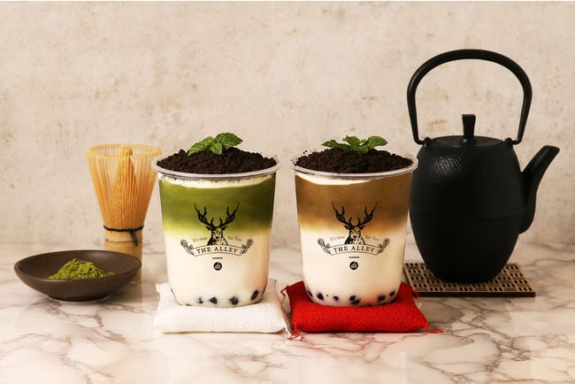 ジ アレイ“盆栽シリーズ”に抹茶&ほうじ茶の冬限定タピオカ2種登場