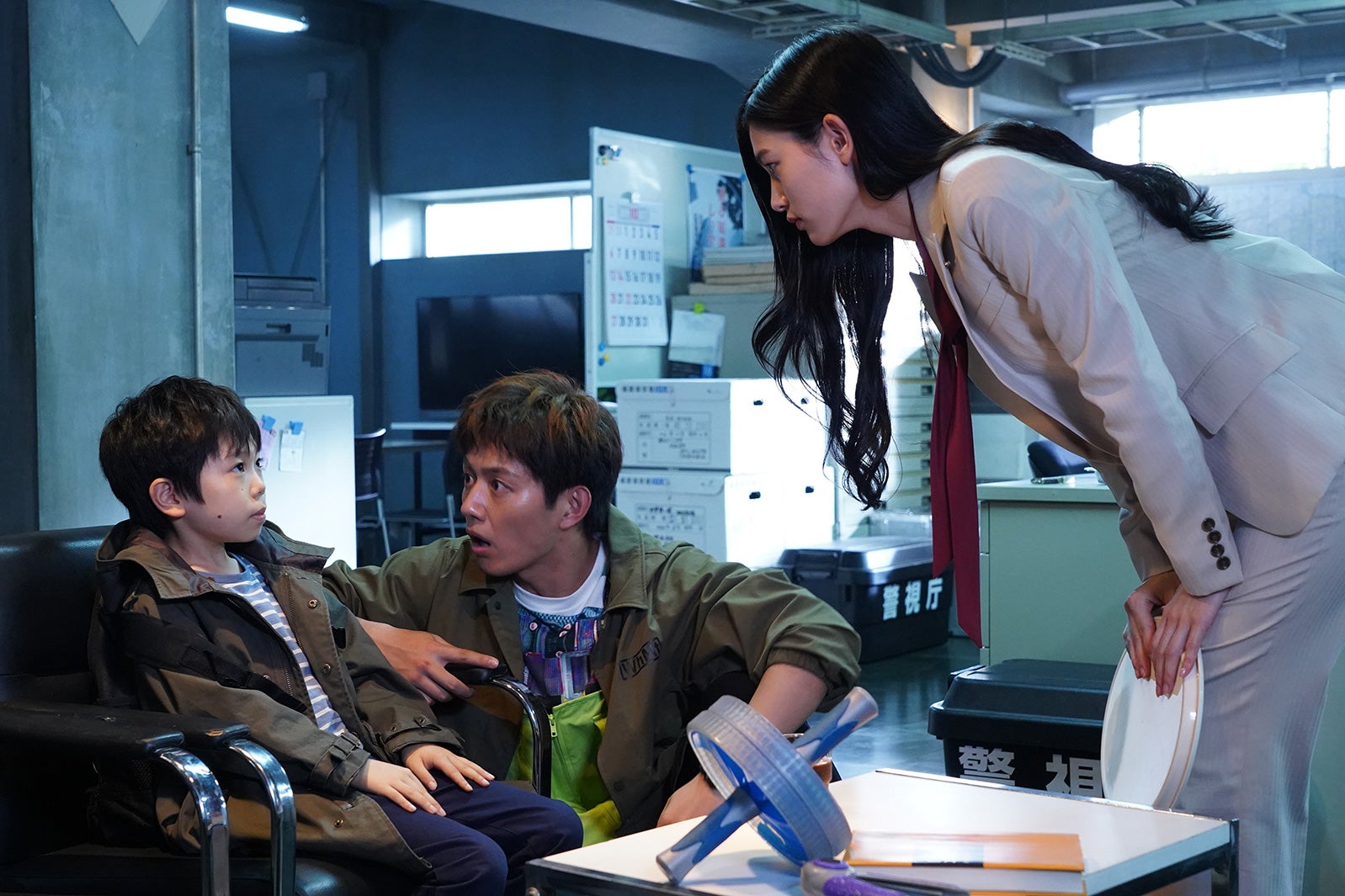 田野井健、工藤阿須加、立花恵理（C）日本テレビ