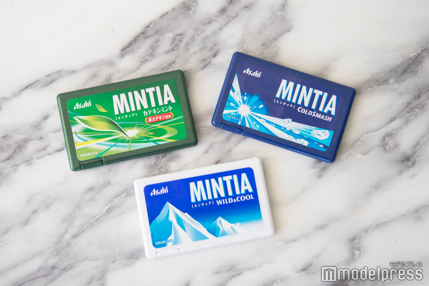 ミンティア(左上から)カテキンミント、ワイルド&クール、コールドスマッシュ(C)モデルプレス
