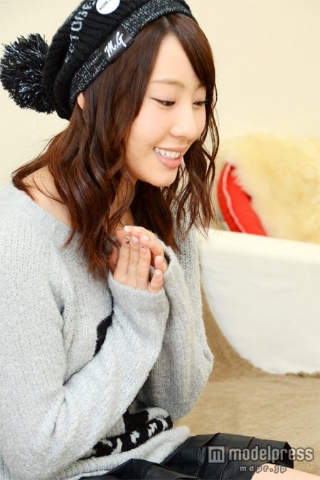 モデルになるべく、日々実践する努力を明かしてくれた藤江れいな