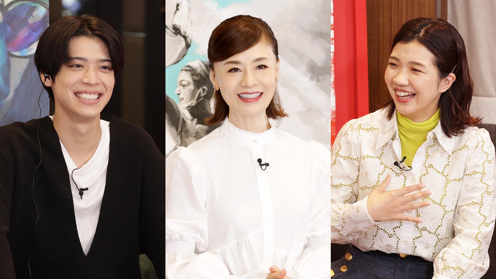 松島聡、大地真央、福田麻貴（C）テレビ東京