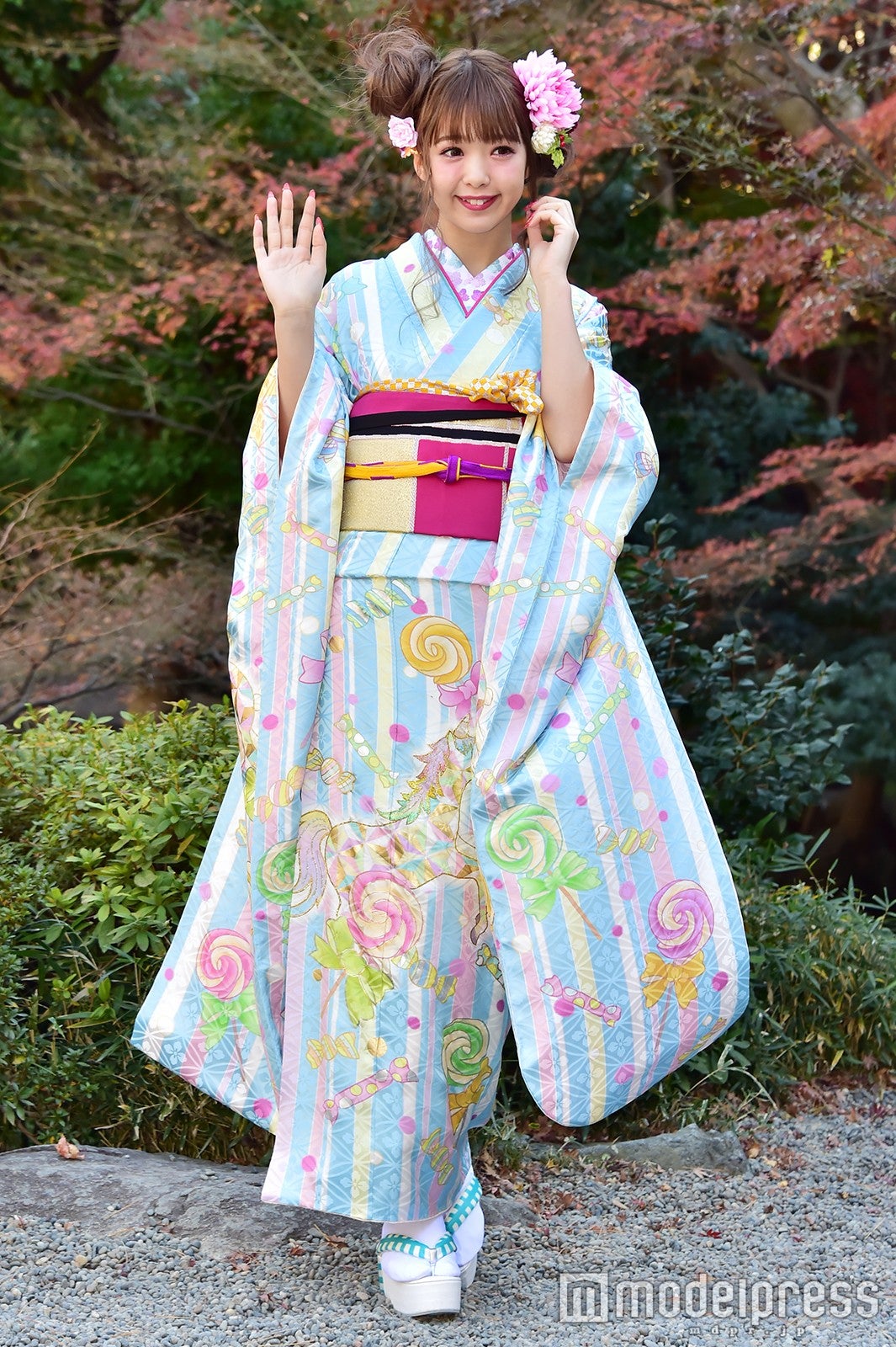 18歳の藤田ニコル／2016年12月晴れ着撮影会より（C）モデルプレス