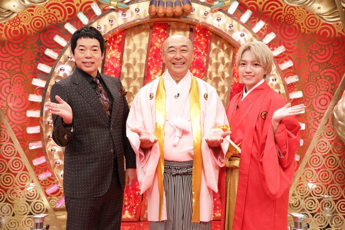 今田耕司、高橋克実、西畑大吾(C)フジテレビ