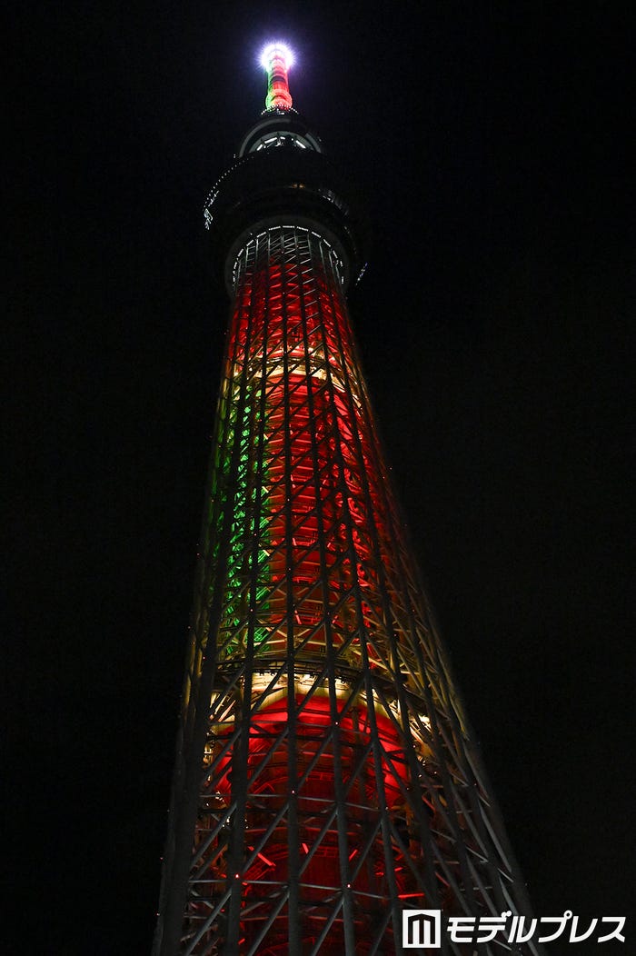 点灯された東京スカイツリー(C)モデルプレス