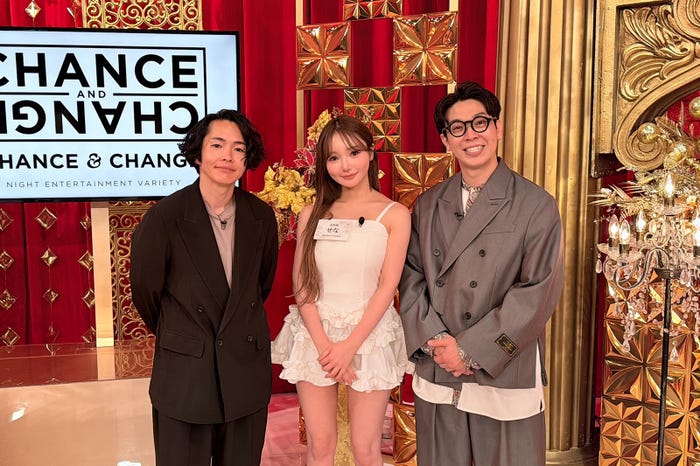 (左から)シークエンスはやとも(ポンゴ)、せな、金城めくるくん(ポンゴ)(提供写真)