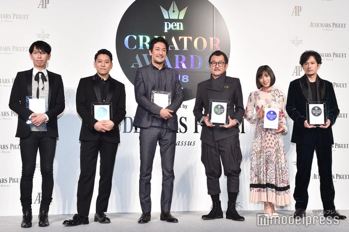 石上純也氏、名和晃平氏、吉田鋼太郎、松岡茉優、稲垣吾郎 (C)モデルプレス