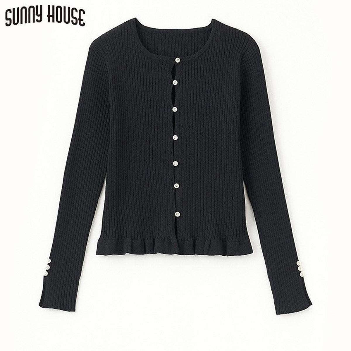 しまむらのリブニットカーディガン（SUNNY