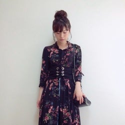 ボタニカル柄 ウエストマークが旬 夏に頼れるワンピースコーデ モデルプレス