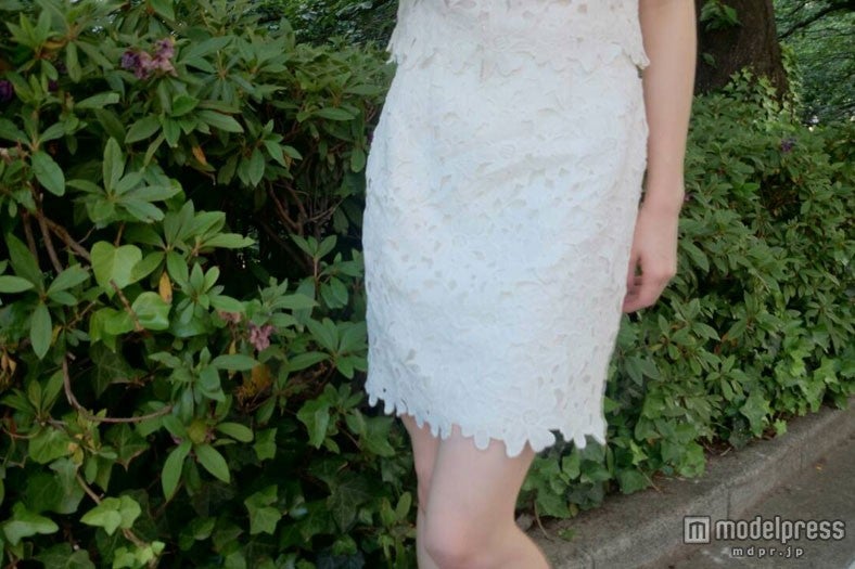 レース素材で涼しげな雰囲気